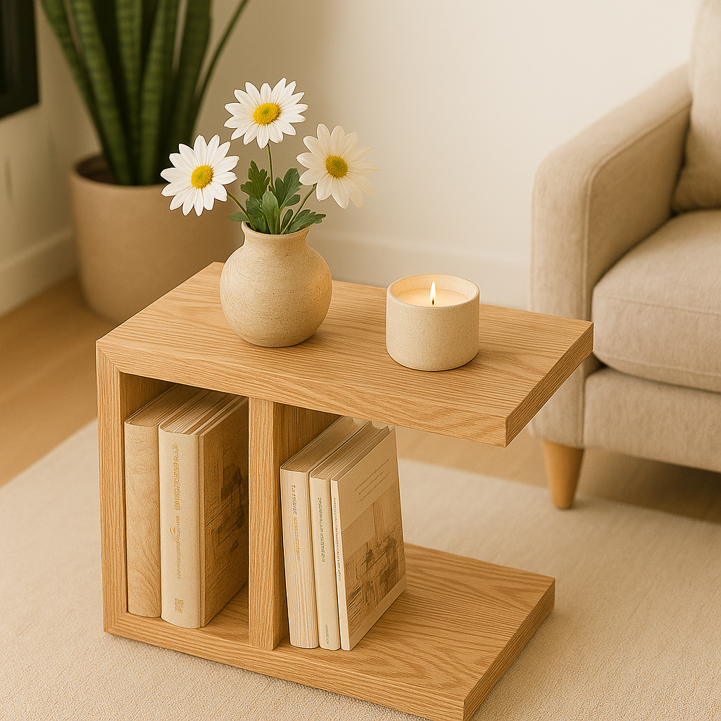 mueble auxiliar madera sostenible