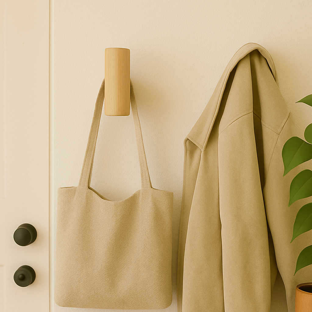 Colgador de Madera Nilo – Diseño Exclusivo y Funcionalidad Artesanal. Pack de 2