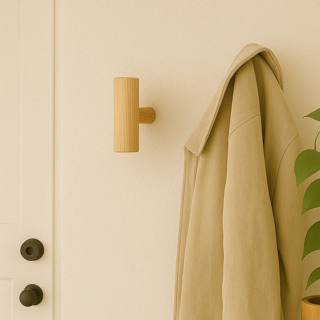 Colgador de Madera Nilo – Diseño Exclusivo y Funcionalidad Artesanal. Pack de 2