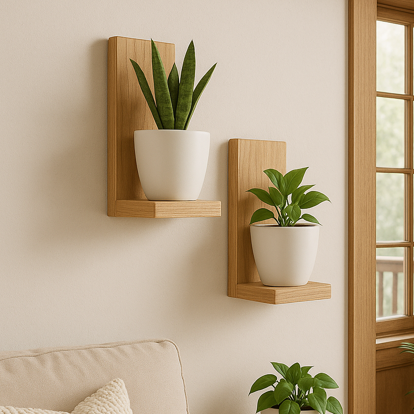 soporte plantas pared