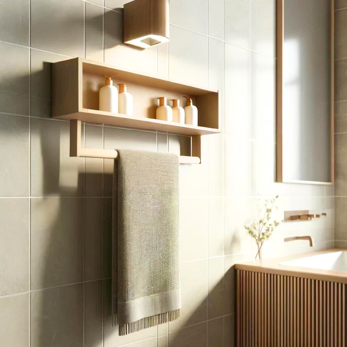 Sophia Pine Towel Rack