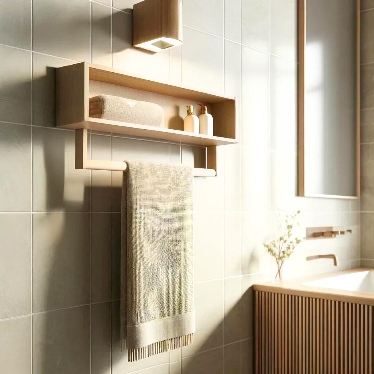 Sophia Pine Towel Rack