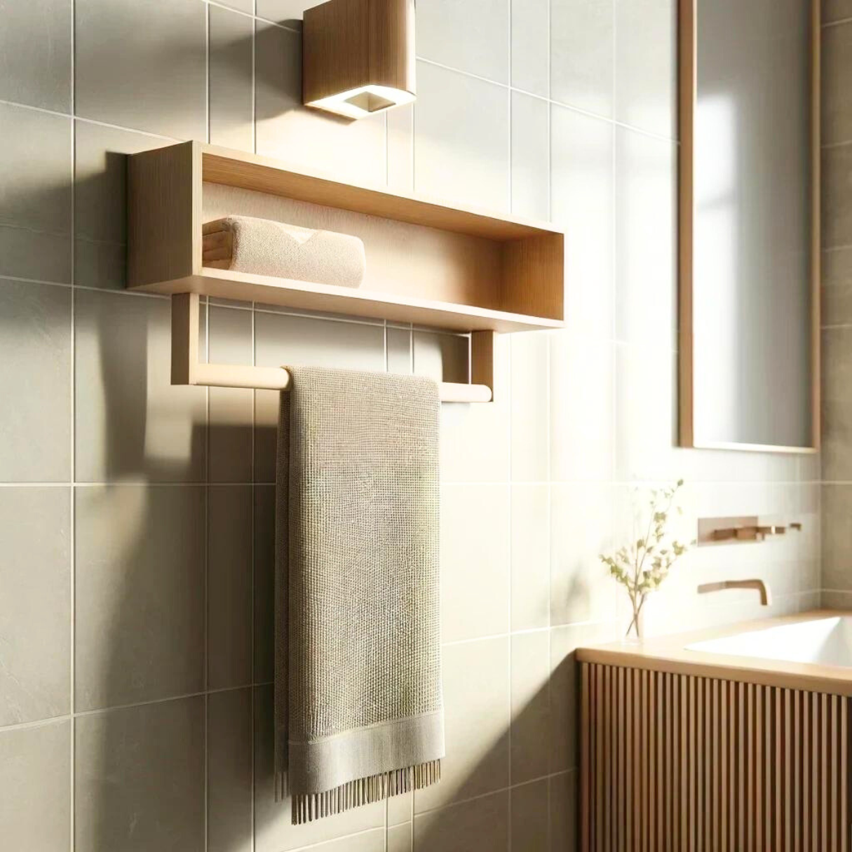 Sophia Pine Towel Rack