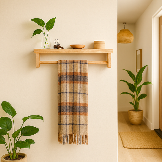 Estanteria madera para baño