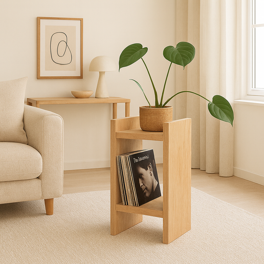 mesa auxiliar de madera