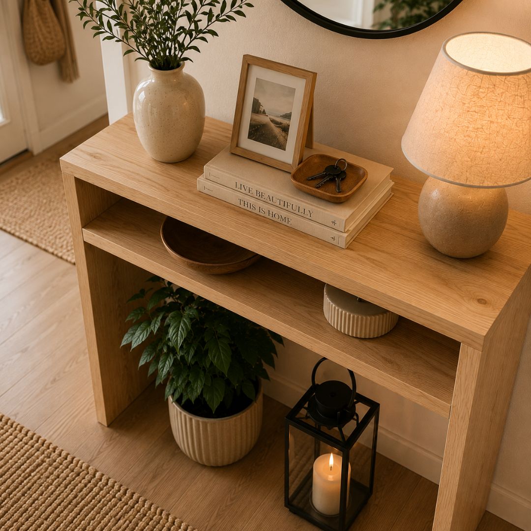 Mueble Recibidor de Pasillo en Madera TIERRA