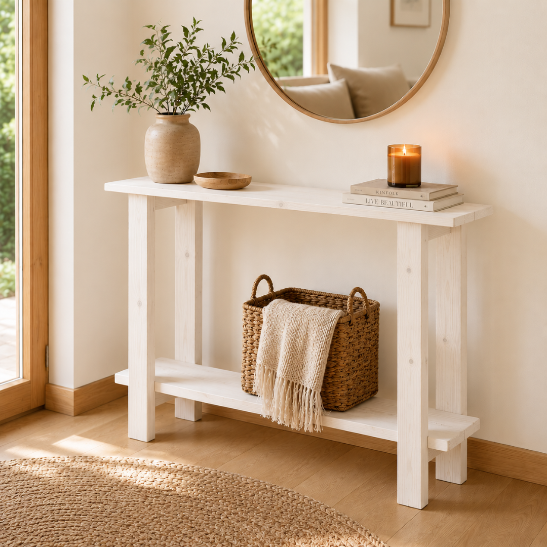 Mueble Recibidor Estrecho de Madera Lauren (Fondo 20cm / 30cm)
