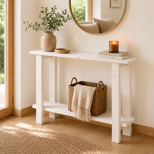 Mueble Recibidor Estrecho de Madera Lauren (Fondo 20cm / 30cm)